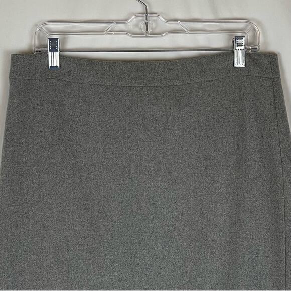 J Crew Classic Gray Wool Blend Academia Prep Career Pencil Skirt NWOT Size 10 - Picture 3 of 12